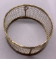 Dekoanhänger aus Metall-Gitter, Kreis gold